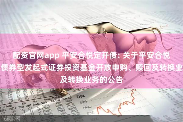 配资官网app 平安合悦定开债: 关于平安合悦定期开放债券型发起式证券投资基金开放申购、赎回及转换业务的公告